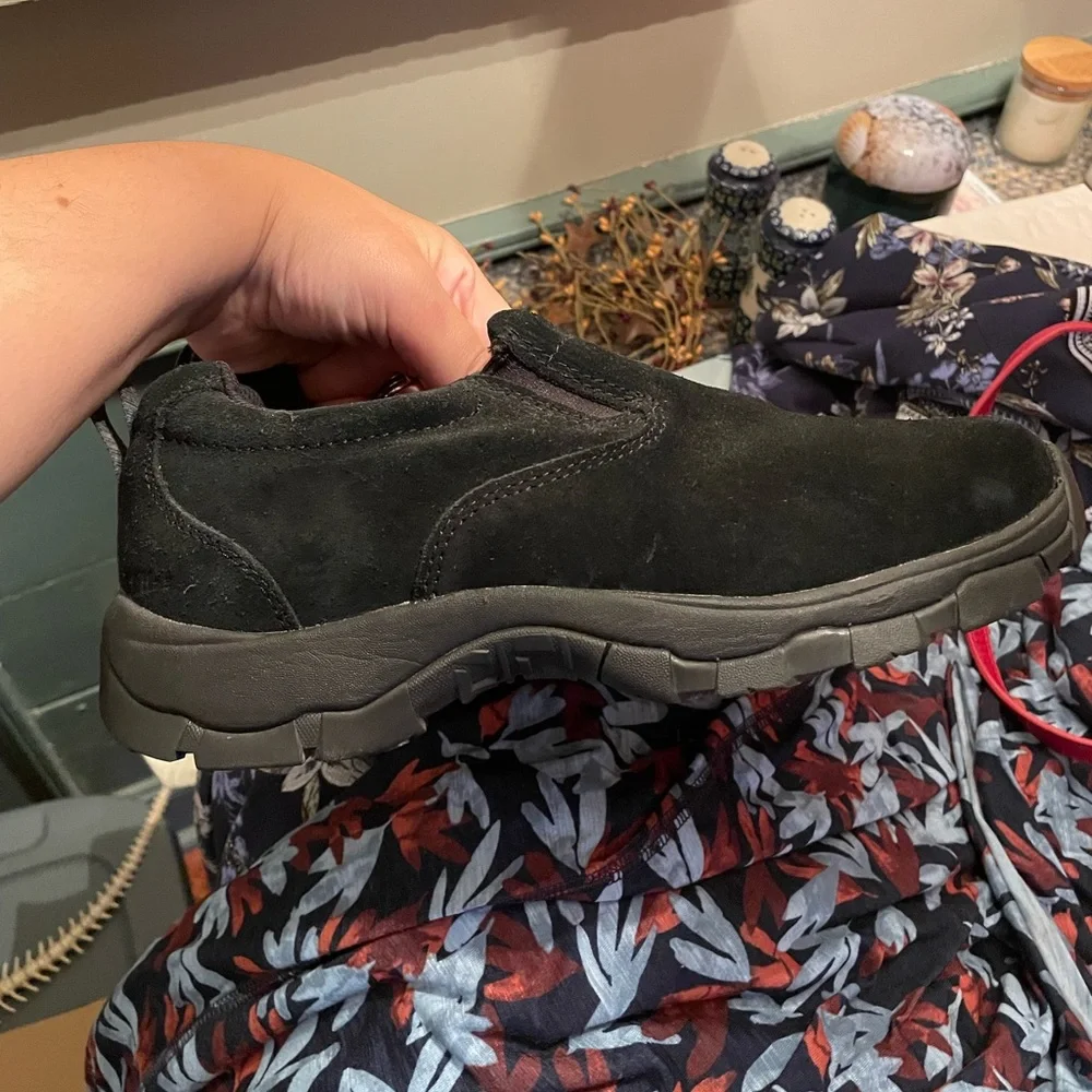 L.L. Bean Women's Insulated Waterproof Comfort Moc with Arctic Grip size 8 black - Picture 3 of 8